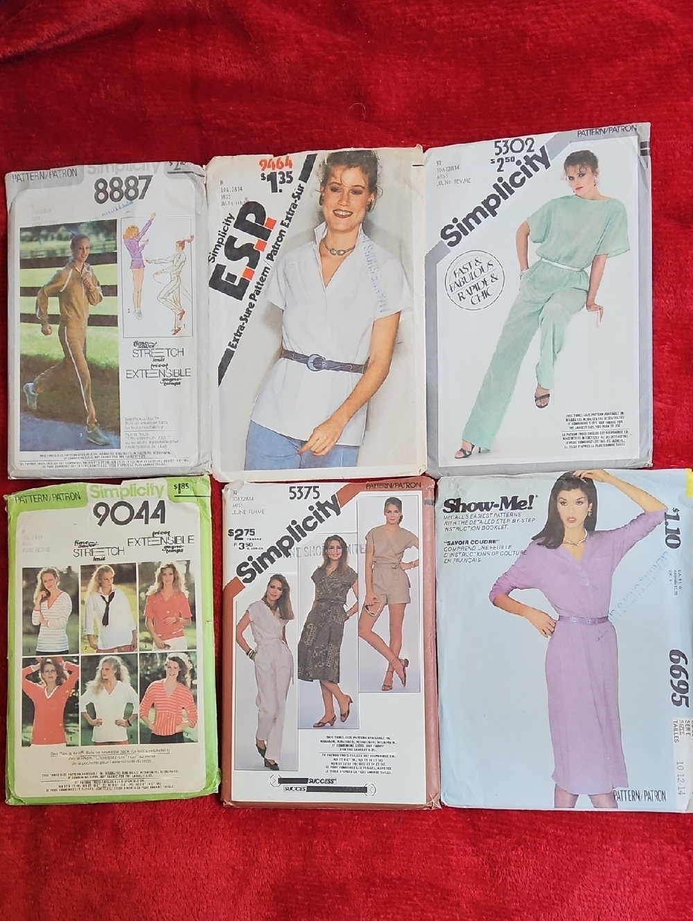 Simplicity/McCall's Vintage Sewing Pattern Lot - Size 10-12-14 Used